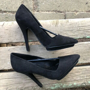 SUEDE STILETTO HEELS